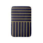Deep Blue en Yellow Stripes Badmat (Voorkant Verticaal)