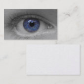 deep blue eye business card visitekaartje (Voorkant / Achterkant)