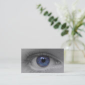 deep blue eye business card visitekaartje (Staand voorkant)