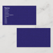 Deep Blue Fabric Visitekaartje (Voorkant / Achterkant)