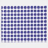Deep Blue Fleece Deken (Voorkant (Horizontaal))