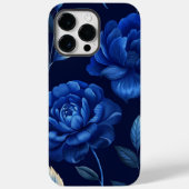 Deep Blue Flower Zee gepersonaliseerde telefoonhoe Case-Mate iPhone Case (Achterkant)