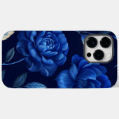 Deep Blue Flower Zee gepersonaliseerde telefoonhoe Case-Mate iPhone Case (Achterkant (horizontaal))