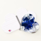 Deep Blue Fluoriet Crystal & Flake Calciet Notitieboek (Binnen)