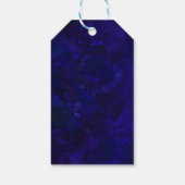 Deep Blue Geode Roos Gold Agate Weduwen Welkom Cadeaulabel (Achterkant)