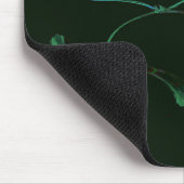 Deep Blue & Groen Japans Bloemen Muismat (Hoek)