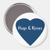 Deep Blue Hearts Magneet (Voorkant / Achterkant)