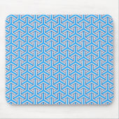 Deep Blue Japanese Pattern Mouse Pad Muismat (Voorkant)
