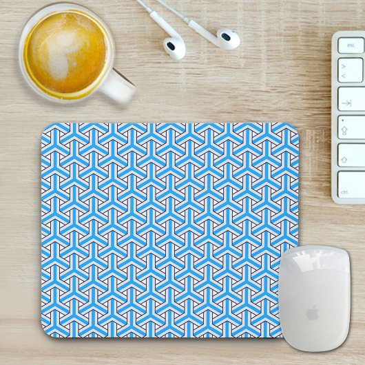 Deep Blue Japanese Pattern Mouse Pad Muismat