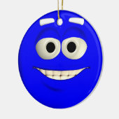 Deep Blue Keramisch Ornament (Links)