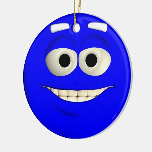 Deep Blue Keramisch Ornament (Links)