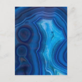 Deep Blue Lagoon Agate Briefkaart (Voorkant)