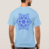 Deep Blue Mandala 2 T-shirt (Achterkant)