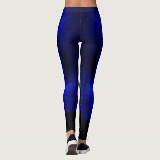 Deep Blue mandala leggings (Achterkant)