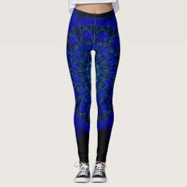 Deep Blue mandala leggings