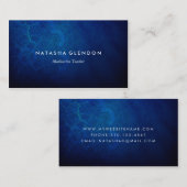 Deep Blue Mandala Zen Visitekaartje (Voorkant / Achterkant)