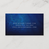 Deep Blue Mandala Zen Visitekaartje (Achterkant)