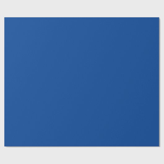Deep Blue Minimalist Cadeaupapier (Vlak)