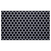 Deep Blue Moroccan rooster Quatrefoil Pattern Stof (Fat Quarter)