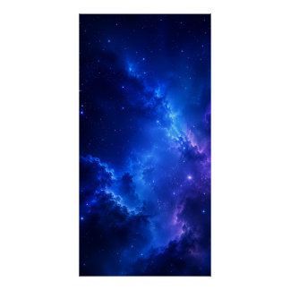 Deep Blue Nevelstelsel Perfect Poster