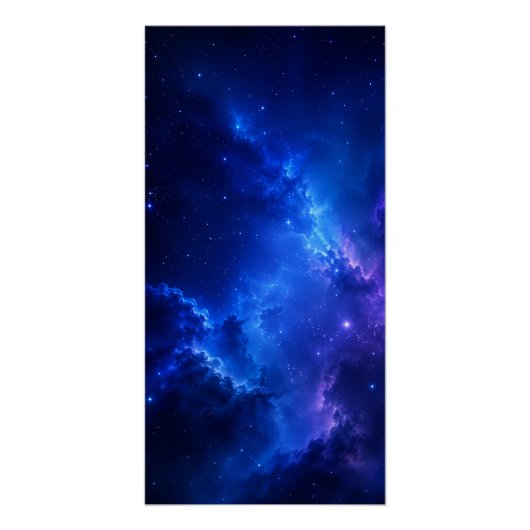Deep Blue Nevelstelsel Perfect Poster (Voorkant)