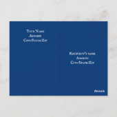 Deep Blue Ocean Foto Christelijk Nieuwjaar Bijbels Briefkaart (Achterkant)