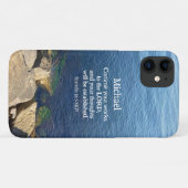 Deep Blue Ocean Foto Christelijke Bijbelvers Naam Case-Mate iPhone Case (Achterkant (horizontaal))