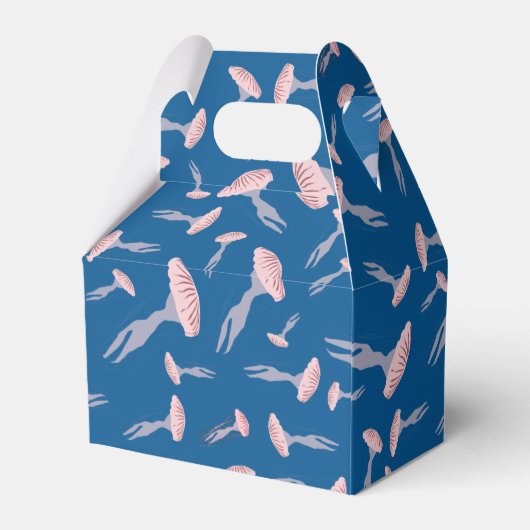 Deep Blue Ocean Jellyfish Patroon Bedankdoosjes (Achterkant)