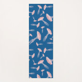 Deep Blue Ocean Jellyfish Patroon Yogamat (Voorkant)