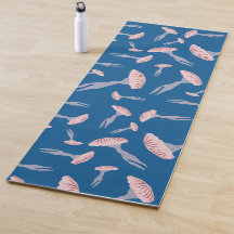 Deep Blue Ocean Jellyfish Patroon