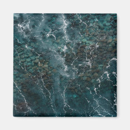 Deep blue ocean texture magneet