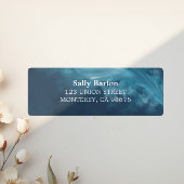 Deep Blue Ocean Wave Wedding Etiket