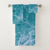 Deep Blue Ocean Waves Bad Handdoek (Insitu)