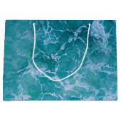 Deep Blue Ocean Waves Beach Groot Cadeauzakje (Voorkant)