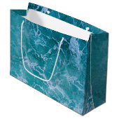 Deep Blue Ocean Waves Beach Groot Cadeauzakje (Voorkant Gekanteld)