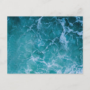 Deep Blue Ocean Waves Briefkaart