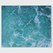 Deep Blue Ocean Waves Cadeaupapier (Vlak)