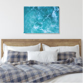 Deep Blue Ocean Waves Canvas Afdruk (Insitu (Slaapkamer))