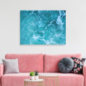 Deep Blue Ocean Waves Canvas Afdruk (Insitu (Woonkamer))