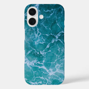 Deep Blue Ocean Waves iPhone 16 Hoesje