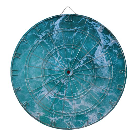 Deep Blue Ocean Waves Dartbord (Voorkant)