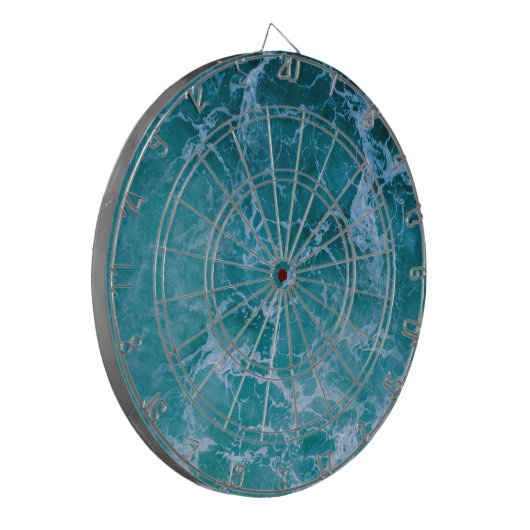 Deep Blue Ocean Waves Dartbord (Voorkant Links)