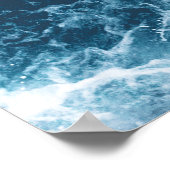Deep Blue Ocean Waves Fotografie Poster (Hoek)