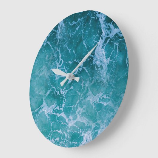 Deep Blue Ocean Waves Grote Klok (Hoek)