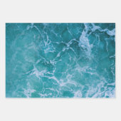 Deep Blue Ocean Waves Inpakpapier Vel (Voorkant 2)