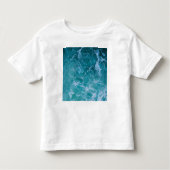 Deep Blue Ocean Waves Kinder Shirts (Voorkant)