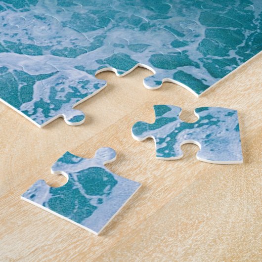 Deep Blue Ocean Waves Legpuzzel (Zijkant)