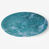 Deep Blue Ocean Waves Papieren Bordje (Gekanteld)