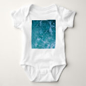 Deep Blue Ocean Waves Romper (Voorkant)