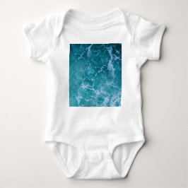 Deep Blue Ocean Waves Romper